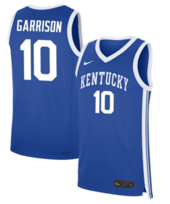 Brandon Garrison Jersey #10 Kentucky Wildcats NIL Basketball Royal