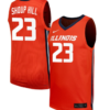 Brynn Shoup Hill Jersey #23 Illinois Fighting Illini NIL Basketball Orange