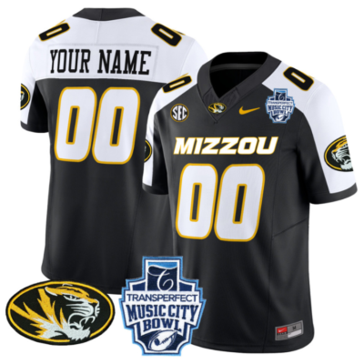 Custom Missouri Tigers Jersey 2024 Music City Bowl Football All Stitched