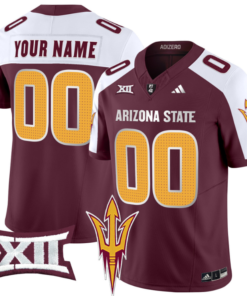 Custom Arizona State Sun Devils Jersey Name, Number 2024 Vapor Limited Football All Stitched 11 Custom Arizona State Sun Devils Jersey Name, Number 2024 Vapor Limited Football All Stitched