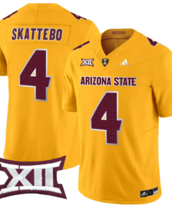 Cam Skattebo Jersey #4 Arizona State Sun Devils 2024 Vapor Limited Gold