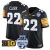 Caitlin Clark Jersey #22 Iowa Hawkeyes 2024 Music City Bowl Black Alternate