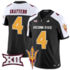 Cam Skattebo Jersey #4 Arizona State Sun Devils 2024 Vapor Limited Football All Stitched 13 Cam Skattebo Jersey #4 Arizona State Sun Devils 2024 Vapor Limited Black Alternate