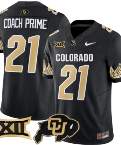 Coach Prime Jersey #21 Colorado Buffaloes Vapor Limited Football All Stitched