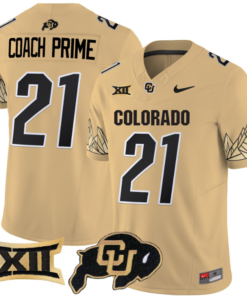 Coach Prime Jersey #21 Colorado Buffaloes Vapor Limited Football All Stitched