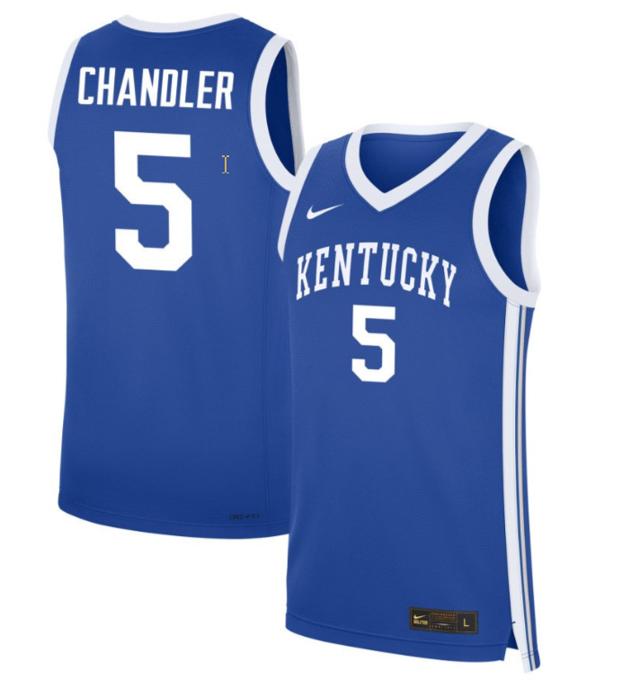 Collin Chandler Jersey #5 Kentucky Wildcats NIL Basketball Royal 1 Collin Chandler Jersey #5 Kentucky Wildcats NIL Basketball Royal
