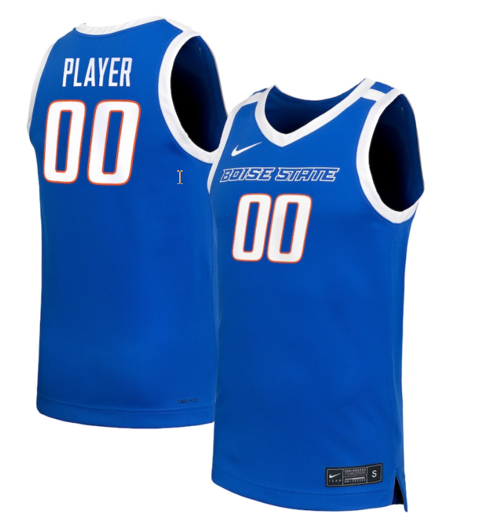 Custom Boise State Broncos Jersey Name, Number NIL Basketball Royal 1 Custom Boise State Broncos Jersey Name, Number NIL Basketball Royal