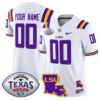 Custom LSU Tigers Jersey 2024 Texas Bowl Patch Football Stitched