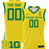 Custom Oregon Ducks Jersey 2024 Lightweight Basketball Yellow