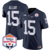Drew Allar Jersey #15 Penn State 2024 Fiesta Bowl Patch Stitched Black Alternate