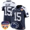 Drew Allar Jersey #15 Penn State Orange Bowl Patch Football All Stitched