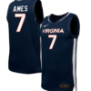 Dai Dai Ames Jersey #7 Virginia Cavaliers NIL Basketball Navy 5 Dai Dai Ames Jersey #7 Virginia Cavaliers NIL Basketball Navy