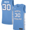 Dante Mayo Jersey #30 North Carolina Tar Heels Basketball Blue