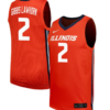 Dra Gibbs Lawhorn Jersey #2 Illinois Fighting Illini NIL Basketball Orange