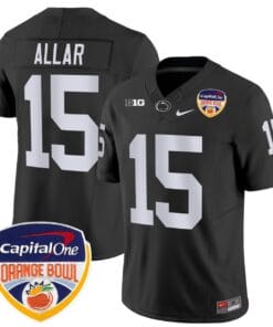 Drew Allar Jersey #15 Penn State Orange Bowl Patch Football All Stitched