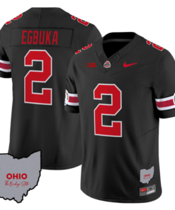 Emeka Egbuka Jersey #22 Ohio State Rose Bowl Patch Football All Stitched