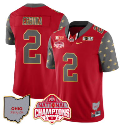 Emeka Egbuka Jersey #2 Ohio State National Champions 2025 Patc Football All Stitched 16 Emeka Egbuka Jersey #2 Ohio State National Champions 2025 Patc Football All Stitched