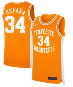 Felix Okpara Jersey #34 Tennessee Volunteers Basketball NIL Orange