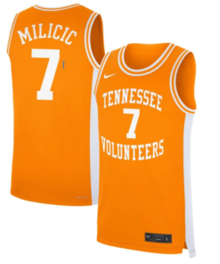 Igor Milicic Jersey #7 Tennessee Volunteers Basketball NIL Orange
