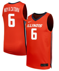 Irene Noya Catoira Jersey #6 Illinois Fighting Illini NIL Basketball Orange