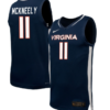 Isaac McKneely Jersey #11 Virginia Cavaliers NIL Basketball Navy