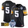 Jacob Gill Jersey #5 Iowa Hawkeyes 2024 Music City Bowl Patch Football All Stitched