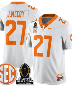 Jermod McCoy Jersey #27 Tennessee Vols Playoff First Round Patch Football All Stitched 8 JV2IK23