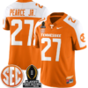 James Pearce Jr Jersey #27 Tennessee Vols Playoff First Round Patch Football All Stitched 13 James Pearce Jr Jersey #27 Tennessee Vols Playoff First Round Patch Football All Stitched