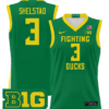 Jackson Shelstad Jersey #3 Oregon Ducks 2024 Lightweight Basketball Green