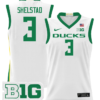 Jackson Shelstad Jersey #3 Oregon Ducks 2024 Lightweight Basketball White