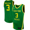 Jackson Shelstad Jersey #3 Oregon Ducks NIL Basketball Green