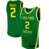 Jadrian Tracey Jersey #2 Oregon Ducks NIL Basketball Green