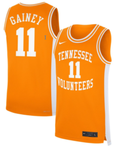 Jordan Gainey Jersey #11 Tennessee Volunteers Basketball NIL Orange
