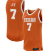 Jordan Lee Jersey #7 Texas Longhorns NIL Basketball Texas Orange