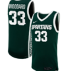 Juliann Woodard Jersey #33 Michigan State Spartans NIL Basketball Green 4 Juliann Woodard Jersey #33 Michigan State Spartans NIL Basketball Green
