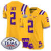 Kyren Lacy Jersey #2 LSU Tigers 2024 Texas Bowl Football Stitched