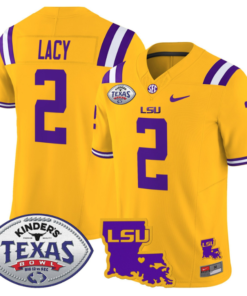 Kyren Lacy Jersey #2 LSU Tigers 2024 Texas Bowl Football Stitched