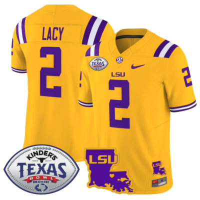 Kyren Lacy Jersey #2 LSU Tigers 2024 Texas Bowl Football Stitched 14 Kyren Lacy Jersey #2 LSU Tigers 2024 Texas Bowl Football Stitched