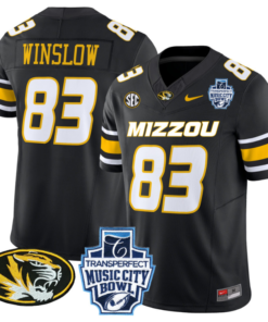 Kellen Winslow Jersey #83 Missouri Tigers 2024 Music City Bowl Football All Stitched