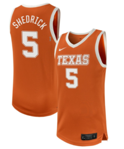 Kadin Shedrick Jersey #5 Texas Longhorns NIL Basketball Texas Orange