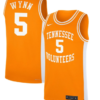 Kaiya Wynn Jersey #5 Tennessee Volunteers Basketball NIL Orange