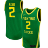 Katie Fiso Jersey #2 Oregon Ducks NIL Basketball Green