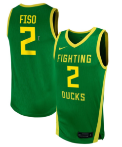 Katie Fiso Jersey #2 Oregon Ducks NIL Basketball Green