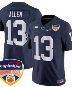 Kaytron Allen Jersey #13 Penn State Orange Bowl Patch Football All Stitched