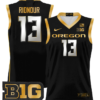 Luke Ridnour Jersey #13 Oregon Ducks 2024 Lightweight Basketball Black Gold
