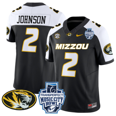 Marquis Johnson Jersey #2 Missouri Tigers 2024 Music City Bowl Football All Stitched
