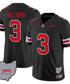 Miyan Williams Jersey #3 Ohio State Rose Bowl Patch Football All Stitched