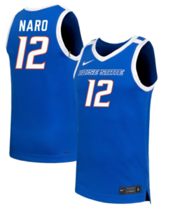 Mary Kay Naro Jersey #12 Boise State Broncos NIL Basketball Royal