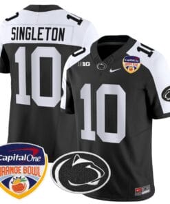 Nicholas Singleton Jersey #10 Penn State Orange Bowl Patch Football All Stitched