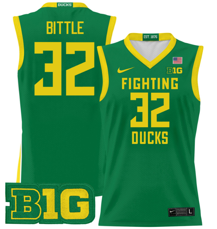 Nate Bittle Jersey #32 Oregon Ducks 2024 Lightweight Basketball Green 1 Nate Bittle Jersey #32 Oregon Ducks 2024 Lightweight Basketball Green